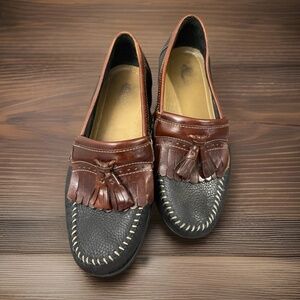 GH Bass & Co Weejuns Michael Loafers Dress Shoes Mens 8 EE Wide Black Brown